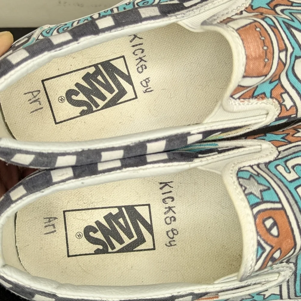 Vans Classic Slip On‎ Philadelphia Eagles Graphic Sneakers Shoes